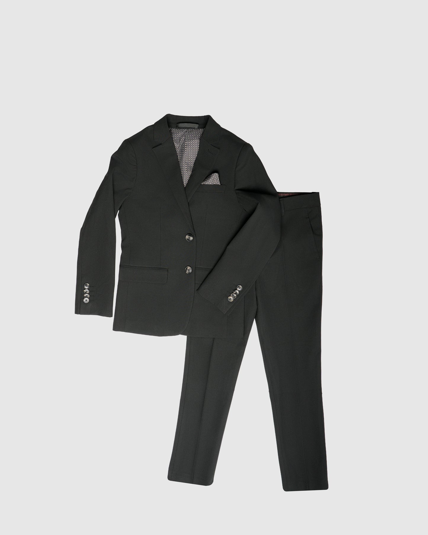 Classic Boys Suit with Statement Liner