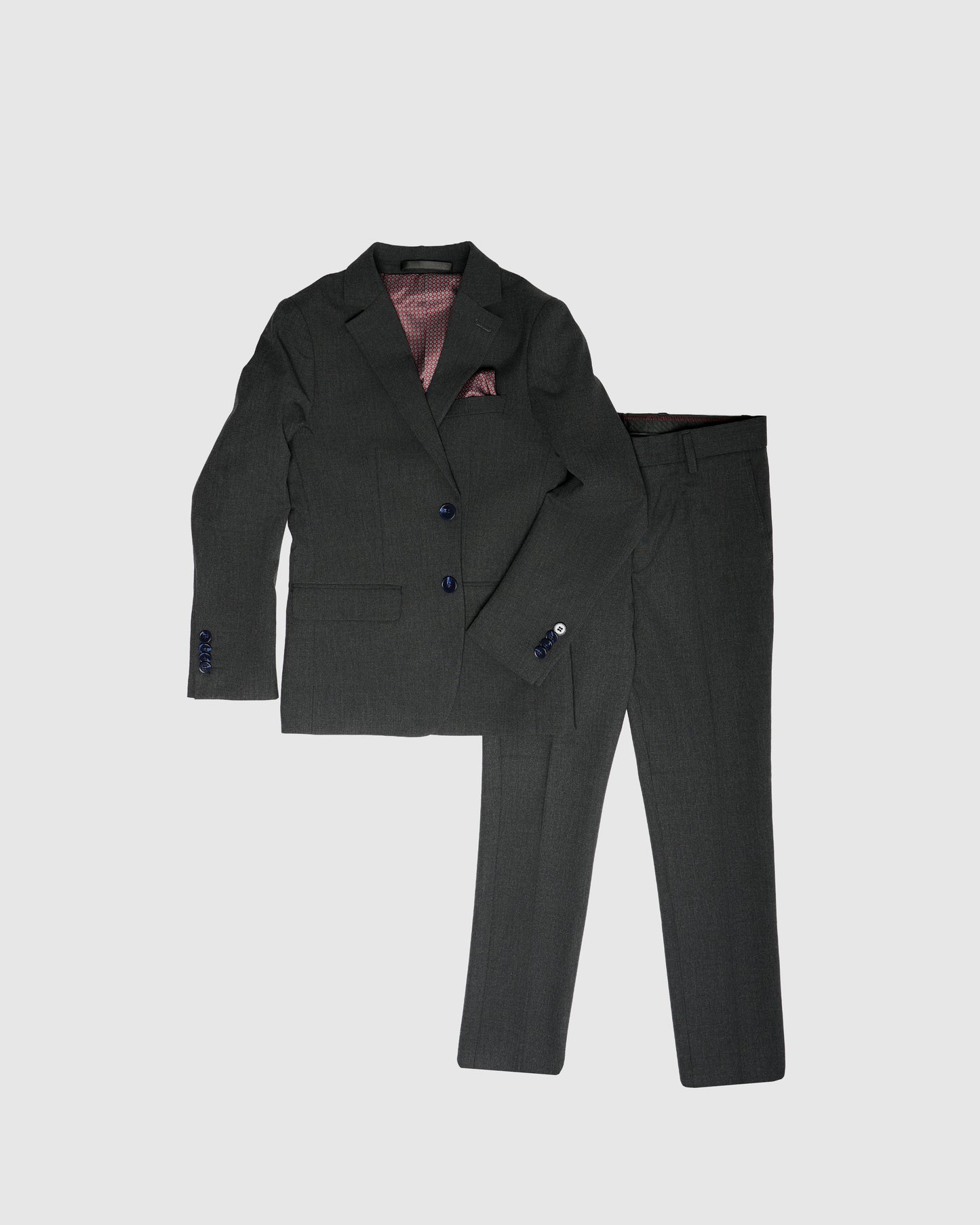 Classic Boys Suit with Statement Liner