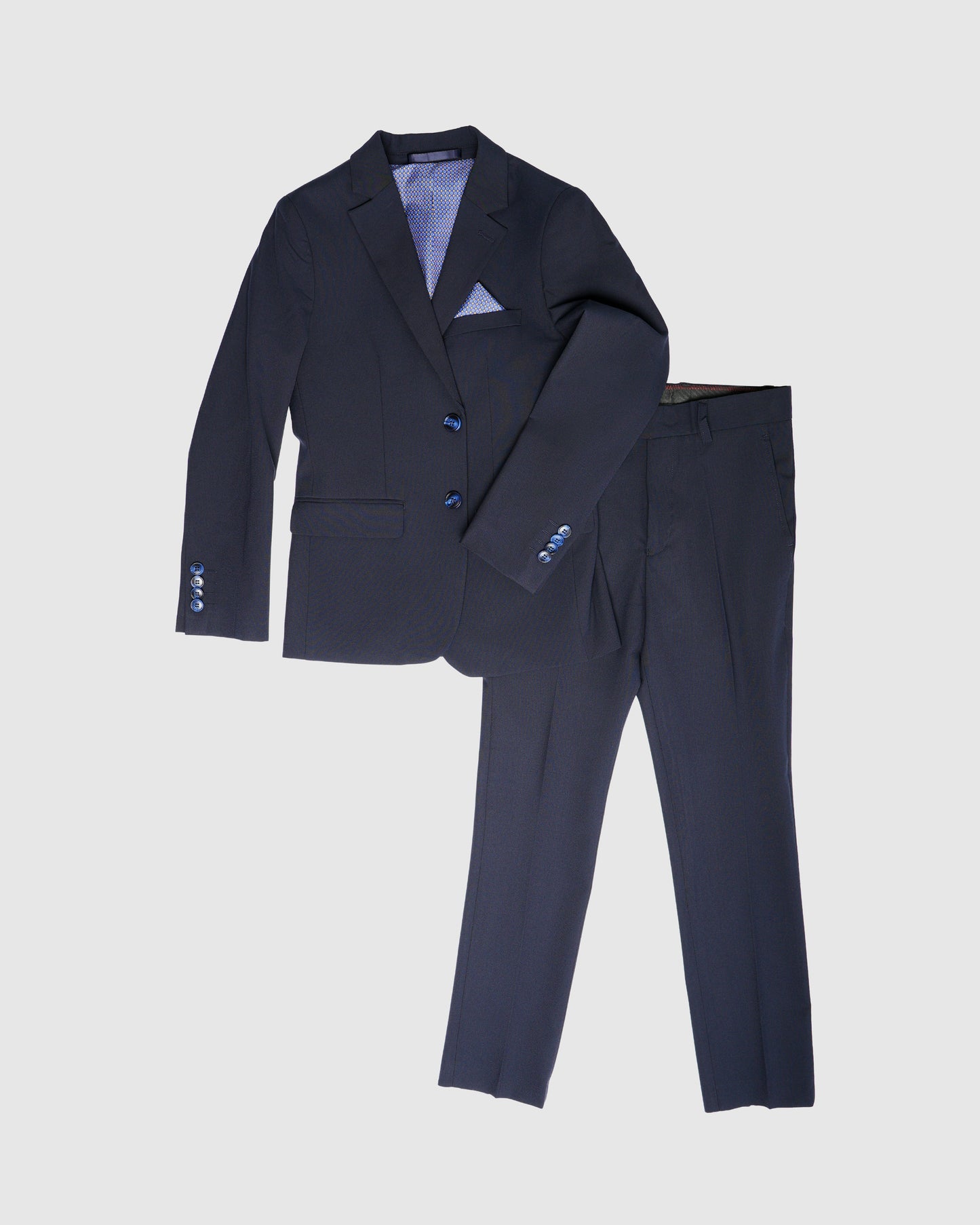 Classic Boys Suit with Statement Liner