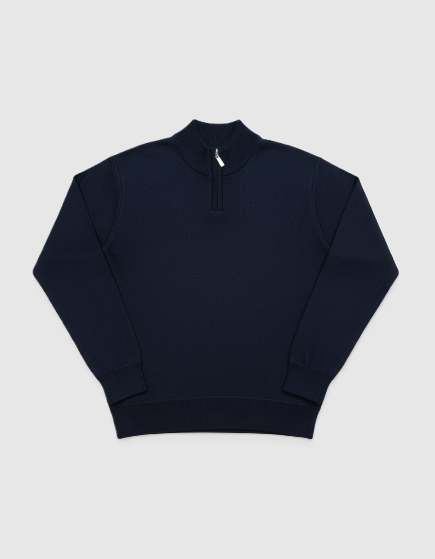 Boys Classic Quarter Zip Sweater
