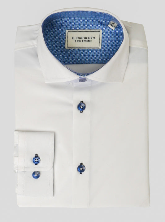 MSH9801C - 4 Way Stretch Contrast Shirt - Multiple Colors Available