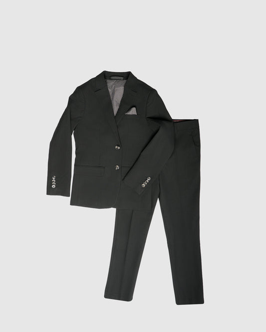 Classic Boys Suit with Statement Liner