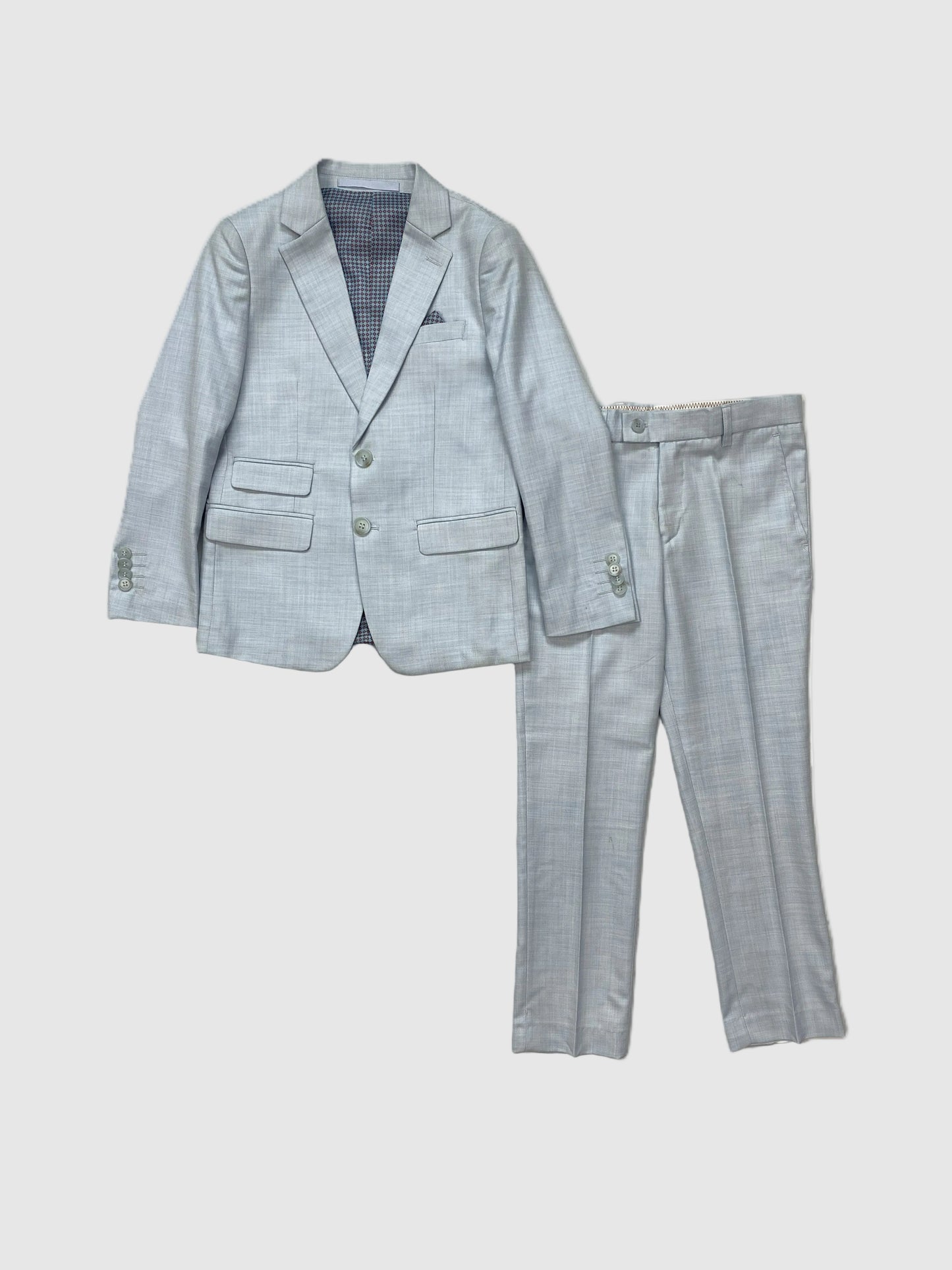 ST2660 - Boy's Chambray Textured Suit