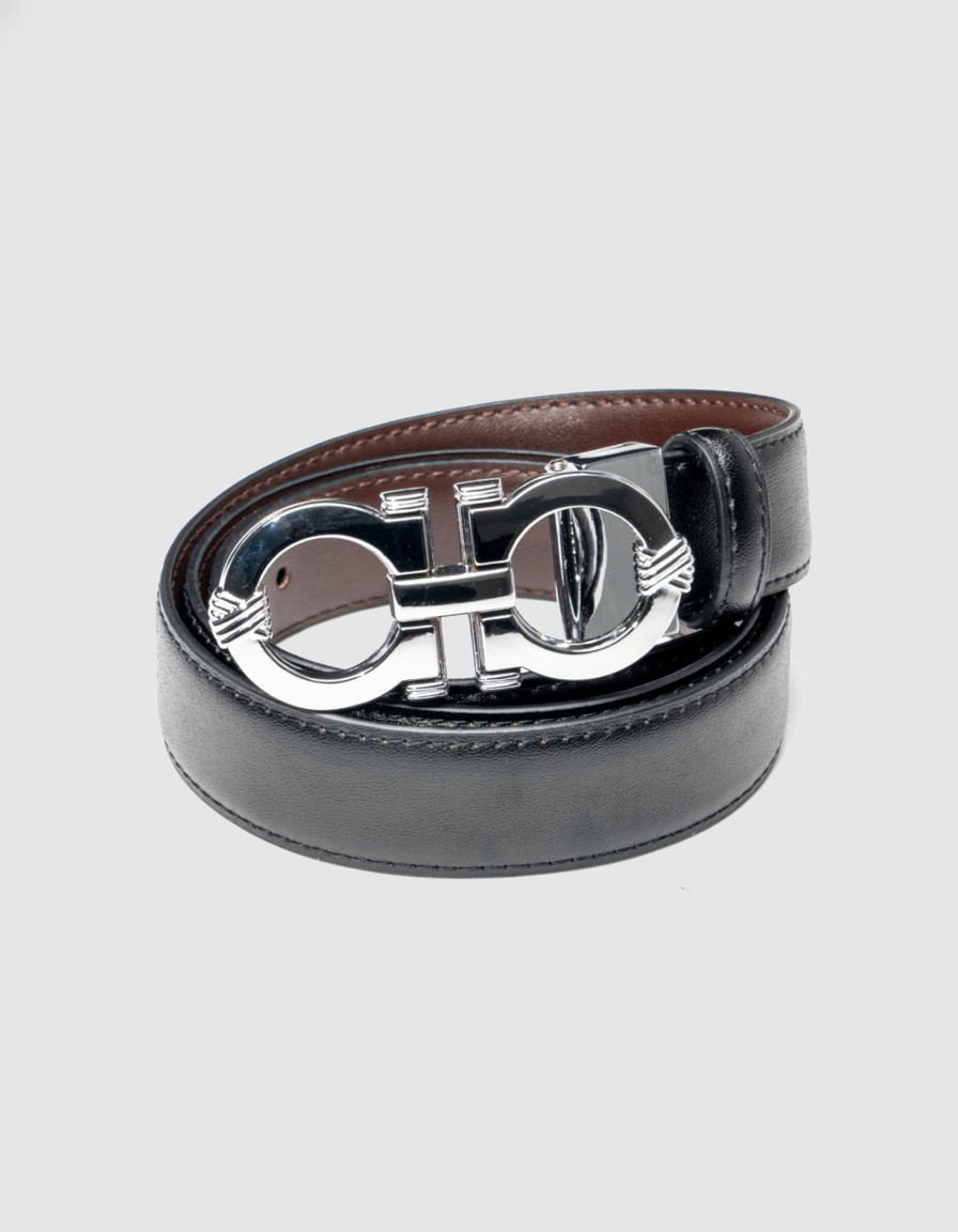 TB1286 - Boy's Leather Reversible Belt